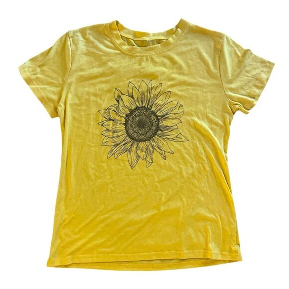Yellow Sunflower Short Sleeve Shirt - Picture 1 of 3
